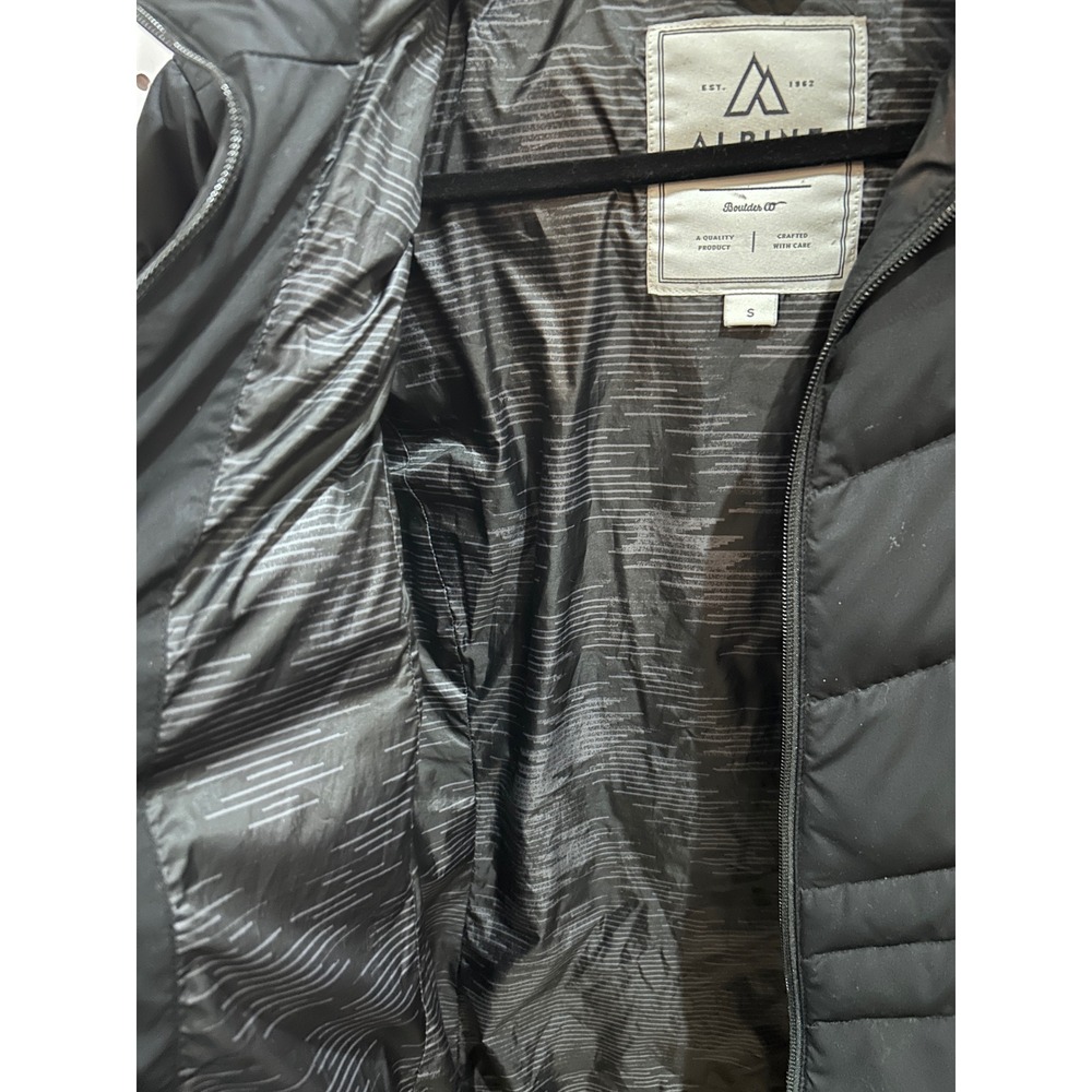 ALPINE Boulder CO Black Puffer Hooded Winter Jacket Women's Size S - Picture 5 of 10